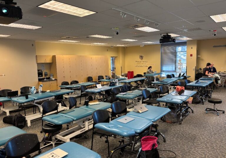 Physical therapy and rehabilitation facility with exercise equipment